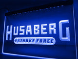 Husaberg Motorcycle Bike LED Neon Sign Electrical - Blue - TheLedHeroes