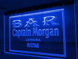 Captain Morgan Jamaica Rum Bar LED Neon Sign USB - Blue - TheLedHeroes