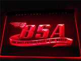 BSA Motorcycles LED Neon Sign USB - Red - TheLedHeroes