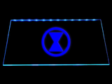 Black Widow Symbol LED Neon Sign Electrical - Blue - TheLedHeroes