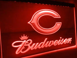 Chicago Bears Budweiser LED Neon Sign Electrical - Red - TheLedHeroes