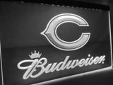 Chicago Bears Budweiser LED Neon Sign Electrical - White - TheLedHeroes