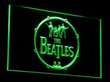 The Beatles Band Music Drums LED Sign - Green - TheLedHeroes