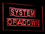 System Of A Down 2 LED Sign - Red - TheLedHeroes