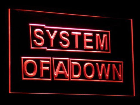 System Of A Down 2 LED Sign - Red - TheLedHeroes