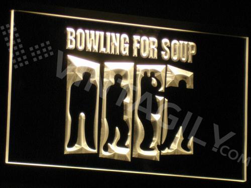 Bowling for Soup LED Neon Sign USB - Yellow - TheLedHeroes