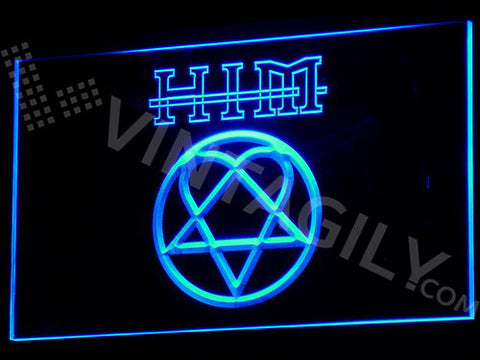 HIM LED Sign - Blue - TheLedHeroes