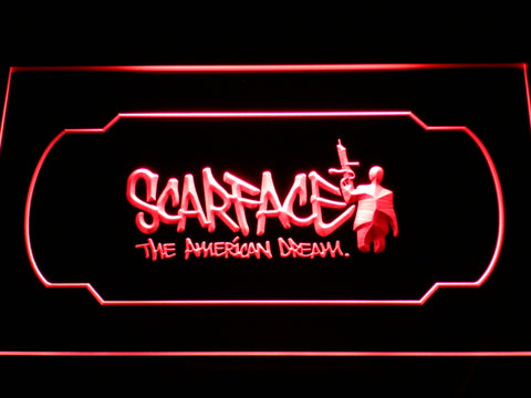 FREE Scarface American Dream LED Sign - Red - TheLedHeroes