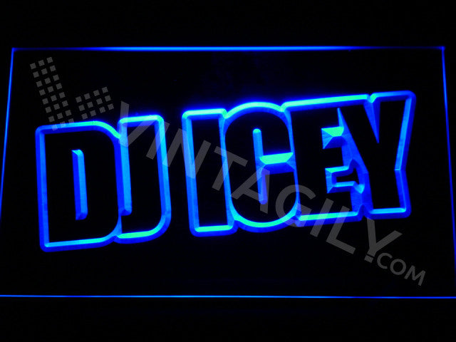 Dj Icey LED Sign - Blue - TheLedHeroes