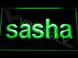 FREE Sasha LED Sign - Green - TheLedHeroes