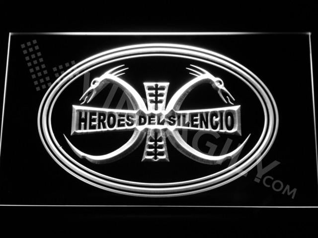 Heroes Del Silencio LED Neon Sign USB - White - TheLedHeroes