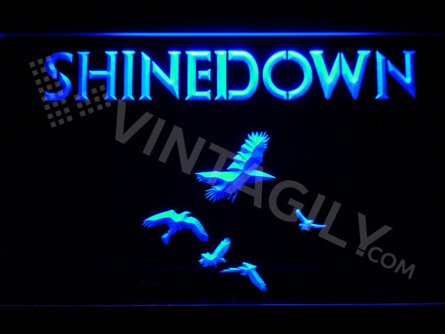 Shinedown LED Sign - Blue - TheLedHeroes