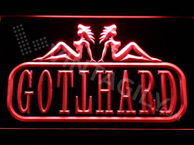Gotthard 2 LED Neon Sign USB - Red - TheLedHeroes