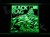 Black Flag LED Sign - Green - TheLedHeroes