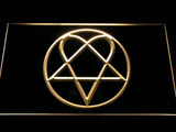 Bam Margera Heartagram Him LED Neon Sign Electrical - Yellow - TheLedHeroes