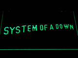System Of A Down (2) LED Neon Sign USB - Green - TheLedHeroes