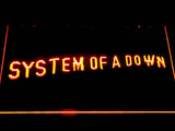 System Of A Down (2) LED Neon Sign Electrical - Orange - TheLedHeroes