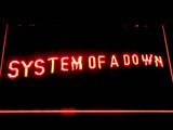 System Of A Down (2) LED Neon Sign USB - Red - TheLedHeroes