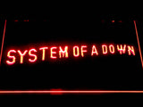 FREE System Of A Down (2) LED Sign - Red - TheLedHeroes