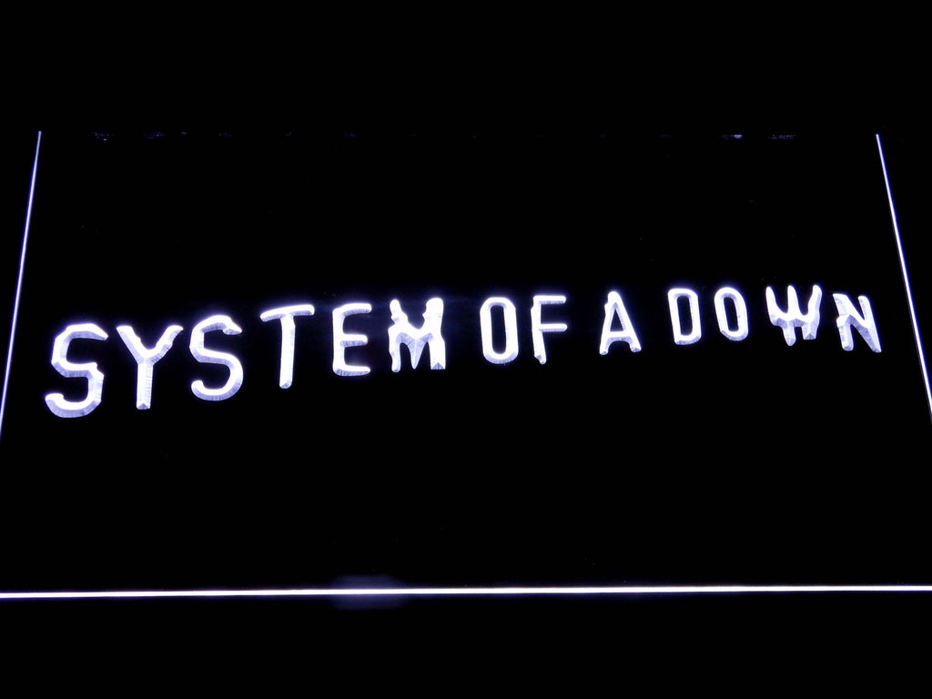 System Of A Down (2) LED Neon Sign Electrical - White - TheLedHeroes