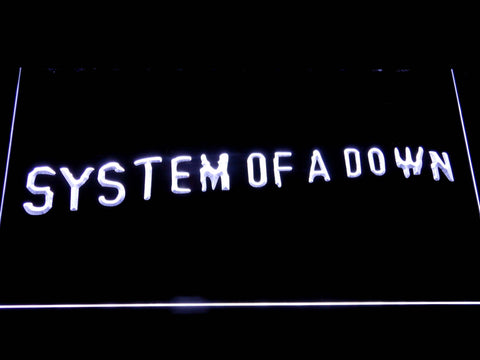 FREE System Of A Down (2) LED Sign - White - TheLedHeroes