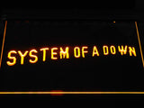 System Of A Down (2) LED Neon Sign Electrical - Yellow - TheLedHeroes