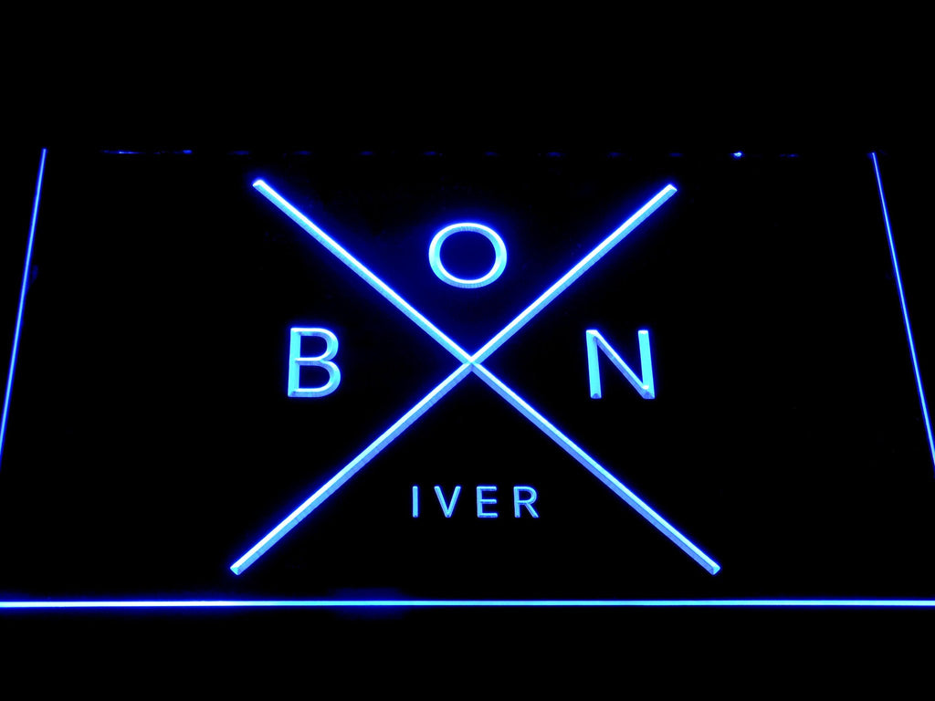 Bon Iver LED Neon Sign Electrical - Blue - TheLedHeroes
