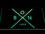 Bon Iver LED Neon Sign USB - Green - TheLedHeroes