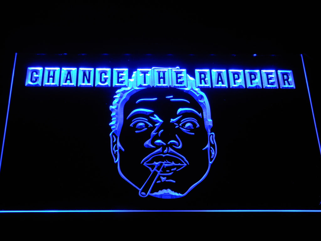 FREE Chance the Rapper LED Sign - Blue - TheLedHeroes