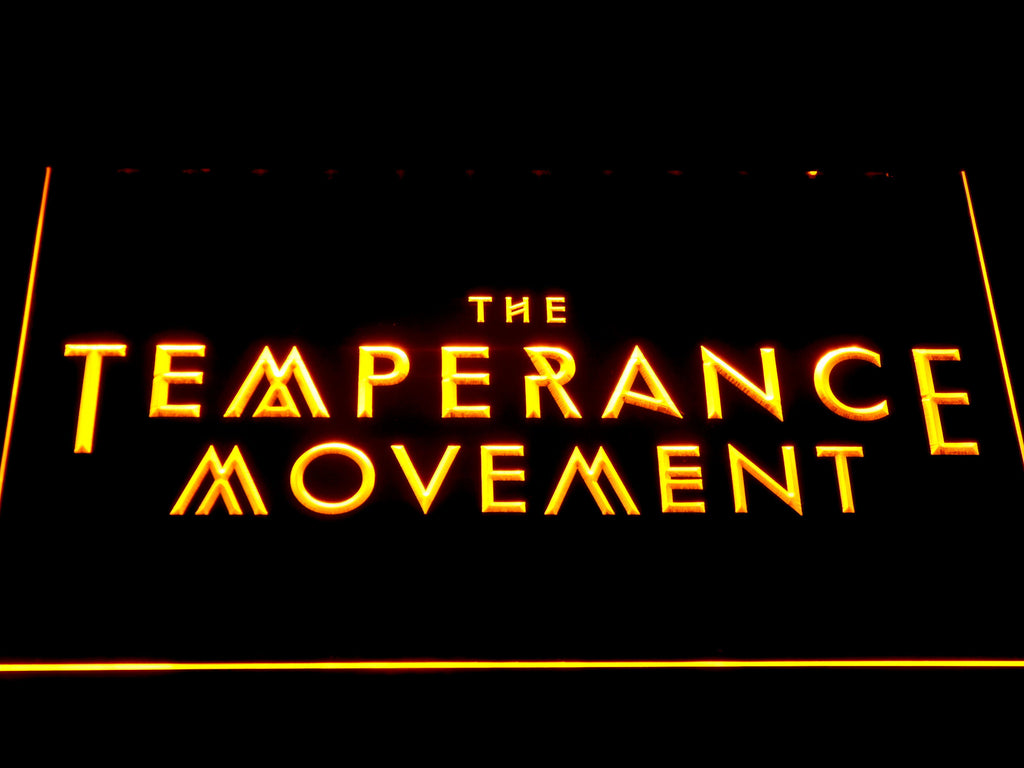 The Temperance Movement LED Sign - Yellow - TheLedHeroes