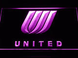 United Airlines LED Neon Sign USB - Purple - TheLedHeroes