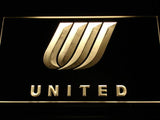 United Airlines LED Neon Sign USB - Yellow - TheLedHeroes