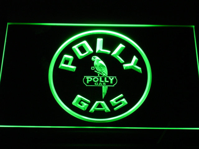 FREE Polly Gas LED Sign - Green - TheLedHeroes