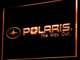 Polaris Snowmobile LED Neon Sign USB - Orange - TheLedHeroes