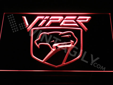 Dodge Viper LED Sign - Red - TheLedHeroes