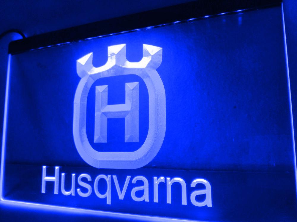 Husqvarna LED Neon Sign USB - Blue - TheLedHeroes