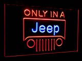 Only in a Jeep Dual Color Led Sign - Normal Size (12x8.5in) - TheLedHeroes