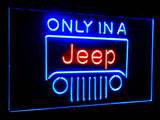 Only in a Jeep Dual Color Led Sign - Normal Size (12x8.5in) - TheLedHeroes