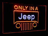 Only in a Jeep Dual Color Led Sign - Normal Size (12x8.5in) - TheLedHeroes