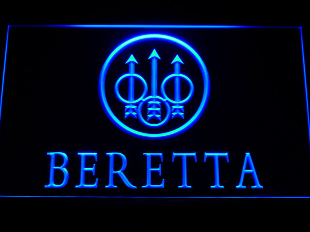 FREE Beretta Firearms LED Sign - Blue - TheLedHeroes