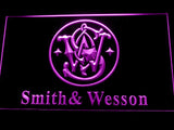 FREE Smith Wesson Gun Firearms LED Sign - Purple - TheLedHeroes