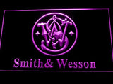 Smith Wesson Gun Firearms LED Neon Sign Electrical - Purple - TheLedHeroes