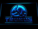 Taurus Gun Firearms Logo LED Sign -  Blue - TheLedHeroes