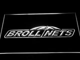 FREE Brollnets Fishing Logo LED Sign - White - TheLedHeroes
