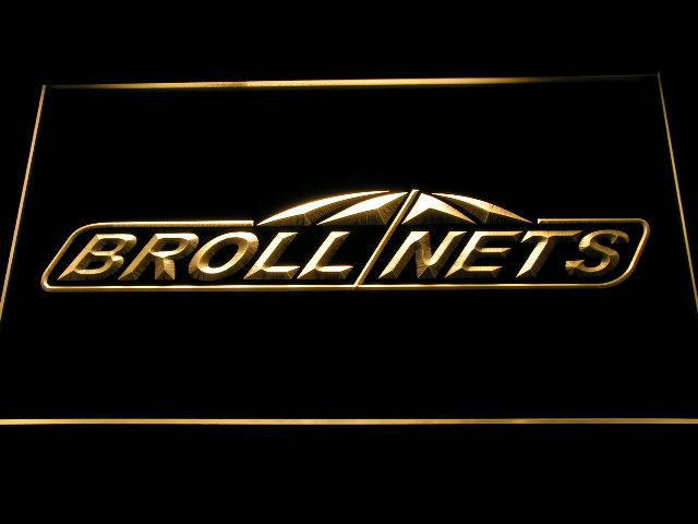 Brollnets Fishing Logo LED Neon Sign Electrical - Yellow - TheLedHeroes
