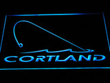 Cortland Fishing Logo LED Sign - Blue - TheLedHeroes