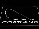 FREE Cortland Fishing Logo LED Sign - White - TheLedHeroes