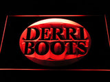 Derri Boots Fihsing Logo LED Sign - Red - TheLedHeroes