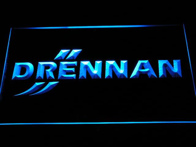 Drennan Fishing Logo LED Neon Sign Electrical - Blue - TheLedHeroes