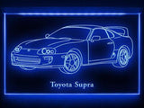 Toyota Supra (2) LED Neon Sign USB - Blue - TheLedHeroes